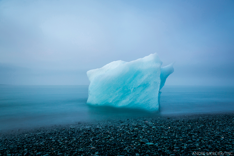 “The End Is Near.” Ice that broke off the Vatnajokull Glacier at Jokulsarlon Bay in Iceland.